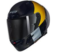 NOLAN Helmet X-804 RS Combo Gara 350 M, Carbono/Amarillo/Gris/Negro