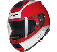 Nolan N100-6 Incognito 345, casco abatible M male Rojo/Blanco/Gris