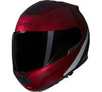 Nolan N100-6 Verniciatura Speciale 341, casco abatible S male Rojo Oscuro/Negro/Blanco