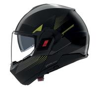 Nolan N120-1 Ciclone 362, casco modular L female Mate Negro/Gris Oscuro/Amarillo Neón
