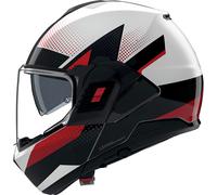 Nolan N120-1 Ciclone 363, casco modular XS female Blanco/Negro/Rojo