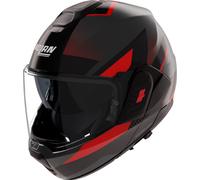 Nolan N120-1 Ciclone 364, casco modular XS female Mate Negro/Gris Oscuro/Rojo
