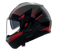 Casco Modular Nolan N-120-1 Ciclone Gris Lava/Negro/Rojo MateM Gris Lava,Negro,Rojo Mate