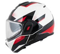 Nolan N120-1 CICLONE Casco Abatible Blanco/Negro/Rojo M unisex