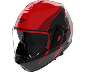 Nolan N120-1 Fluente 360, casco modular M female Rojo/Rojo Oscuro/Negro