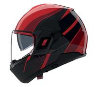 Casco Abatible Nolan N120-1 FLUENTE 360 Rosso / Nero / Rosso viscerale