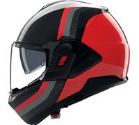 Nolan N120-1 Lineo 351, casco modular XL female Negro/Rojo/Gris