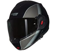 NOLAN Helmet N120-1 VERNICIATURA Speciale 341 M, Negro/Gris/Plateado