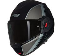 Nolan N120-1 Verniciatura Speciale N-Com Casco, negro/gris/plata, Talla L (60)