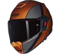 Nolan N120-1 Verniciatura Speciale N-Com Casco, negro-marrón-beige, tamaño XL para Hombres