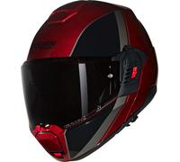Casco Abatible Nolan N120-1 VERNICIATURA SPECIALE 344 Rosso viscerale / Nero