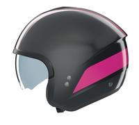 Nolan N20-2 Dolce Vita Casco a reacción, negro/rosa, Talla M (58)