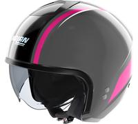 Nolan N20-2 Dolce Vita 346, casco abierto S female Gris Oscuro/Fucsia