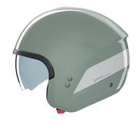 Casco Jet Nolan N20-2 DOLCE VITA 348 Verde grigio / Bianco