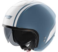 Nolan N20-2 Dolce Vita Casco a reacción, gris-azul, tamaño L para Hombres