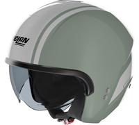 Casco Jet Nolan N20-2 DOLCE VITA 348 Verde grigio / Bianco