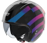 Nolan N20-2 Policromo Casco a reacción, negro/multicolor, Talla S (56)