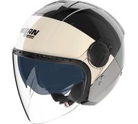Nolan N20-2 Visor Blocco Casco a reacción, negro-verde, tamaño XL para Hombres