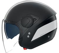 Nolan N20-2 Visor Dolce Vita 347, casco abierto XXL female Mate Negro/Blanco