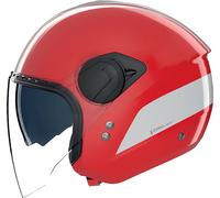 Nolan N20-2 Visor Dolce Vita 349, casco abierto M female Rojo/Blanco