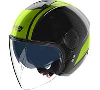 Nolan N20-2 Visor Dolce Vita Casco a reacción, negro-verde, tamaño M para Hombres