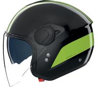 Nolan N20-2 Visor Dolce Vita 352, casco abierto XL female Negro/Verde Claro