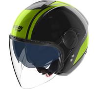 Nolan N20-2 Visor Dolce Vita Casco a reacción, negro/verde, Talla M (58)