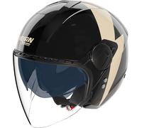 Nolan N20-2 Visor Impeto 344, casco abierto XXS female Negro/Beige
