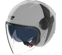 Nolan N20-2 Visor Impeto Casco a reacción, negro-blanco, tamaño XS para Hombres