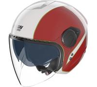 Nolan N20-2 VISOR TRICOLORE Casco Jet Blanco/Rojo/Verde XS unisex