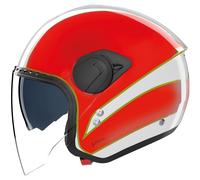 Nolan N20-2 VISOR TRICOLORE Casco Jet Blanco/Rojo/Verde M unisex