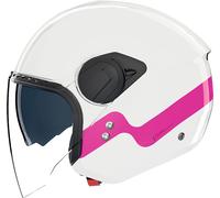 Nolan N20-2 Visor Zefiro 342, casco abierto L female Blanco/Fucsia