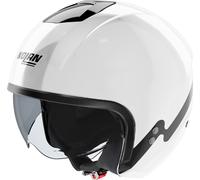 Nolan N20-2 Zefiro Casco a reacción, Blanco/Negro, Talla L (60)