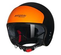 Nolan N21 Casco, Unisex, Negro/Naranja, Medium