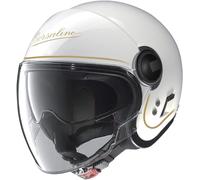 Nolan N21 Visor 06 Borsalino Casco Jet, blanco-oro, tamaño S para Hombres