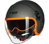 Nolan N21 Visor 06 Ocio Casco Jet, naranja-marrón, tamaño S para Hombres