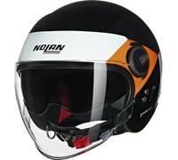 Nolan N21 Visor 06 Onirico Casco Jet, negro-blanco-naranja, tamaño M para Hombres