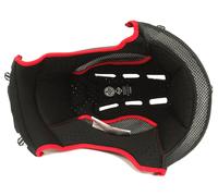 Nolan N21/Visor Clima Comfort Forro interior, negro/rojo, Talla XS