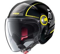 Nolan N21 Visor Runabout, jet casco niños S male Negro/Blanco/Amarillo