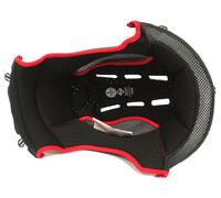 Nolan N33/Evo Clima Comfort Forro interior, negro-rojo, tamaño XS para Hombres