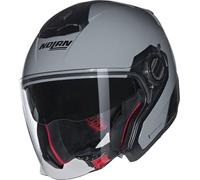Nolan N40-5 06 Classico N-Com Casco Jet, gris, tamaño L para Hombres