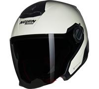 Nolan N40-5 06 Classico Nobile N-Com Casco Jet, blanco, tamaño S para Hombres
