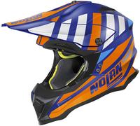 Nolan N53 Cliffjumper Casco de Motocross, azul-naranja, tamaño S para Hombres