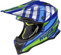 Nolan N53 Cliffjumper Casco de Motocross, Azul/Verde, Talla L (60)