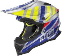 Nolan N53 Cliffjumper Casco de Motocross, gris/azul, Talla XS (55)