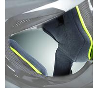 Nolan N53 Clima Comfort Almohadillas para mejillas, gris oscuro, Talla XS