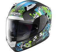 Nolan N60-6 Eufor Casco, negro-azul, tamaño XS para Hombres