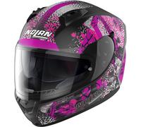 Nolan N60-6 Eufor Casco, negro mate/rosa, Talla XXS (54)