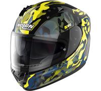 Nolan N60-6 Foxtrot Casco, negro-amarillo, tamaño XS para Hombres