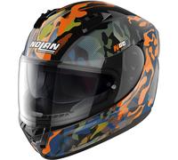 Nolan N60-6 Foxtrot Casco, negro-naranja, tamaño L para Hombres